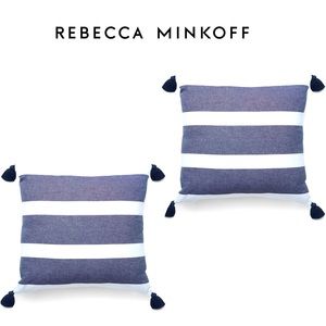 REBECCA MINKOFF (2) Tassel Throw Pillows
